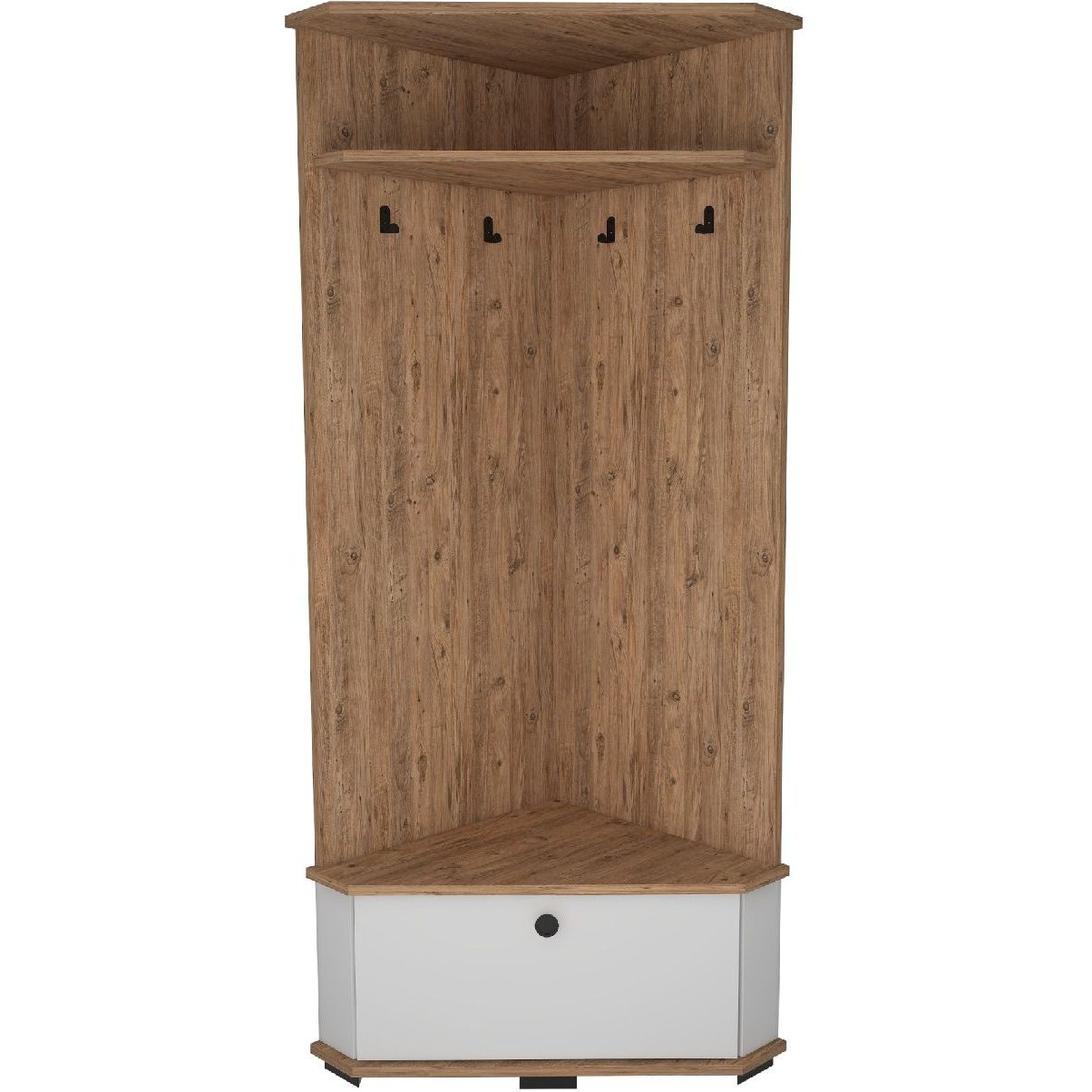 Vaatenaulakko Linento Furniture Aselna Atlantic Pine/valkoinen