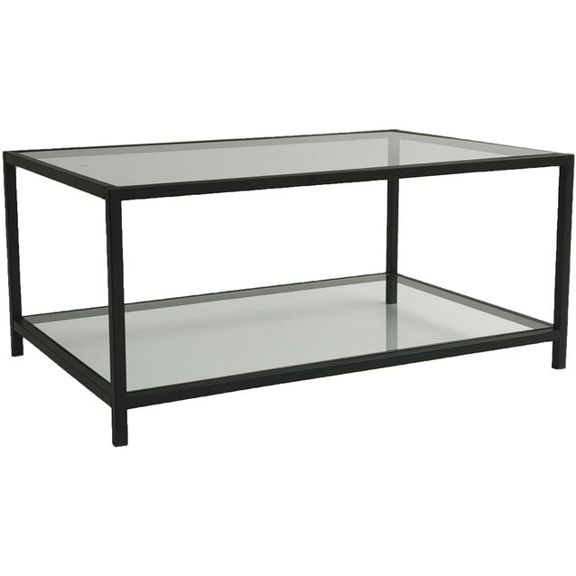 Sohvapöytä Linento Furniture Astro kirkas lasi musta