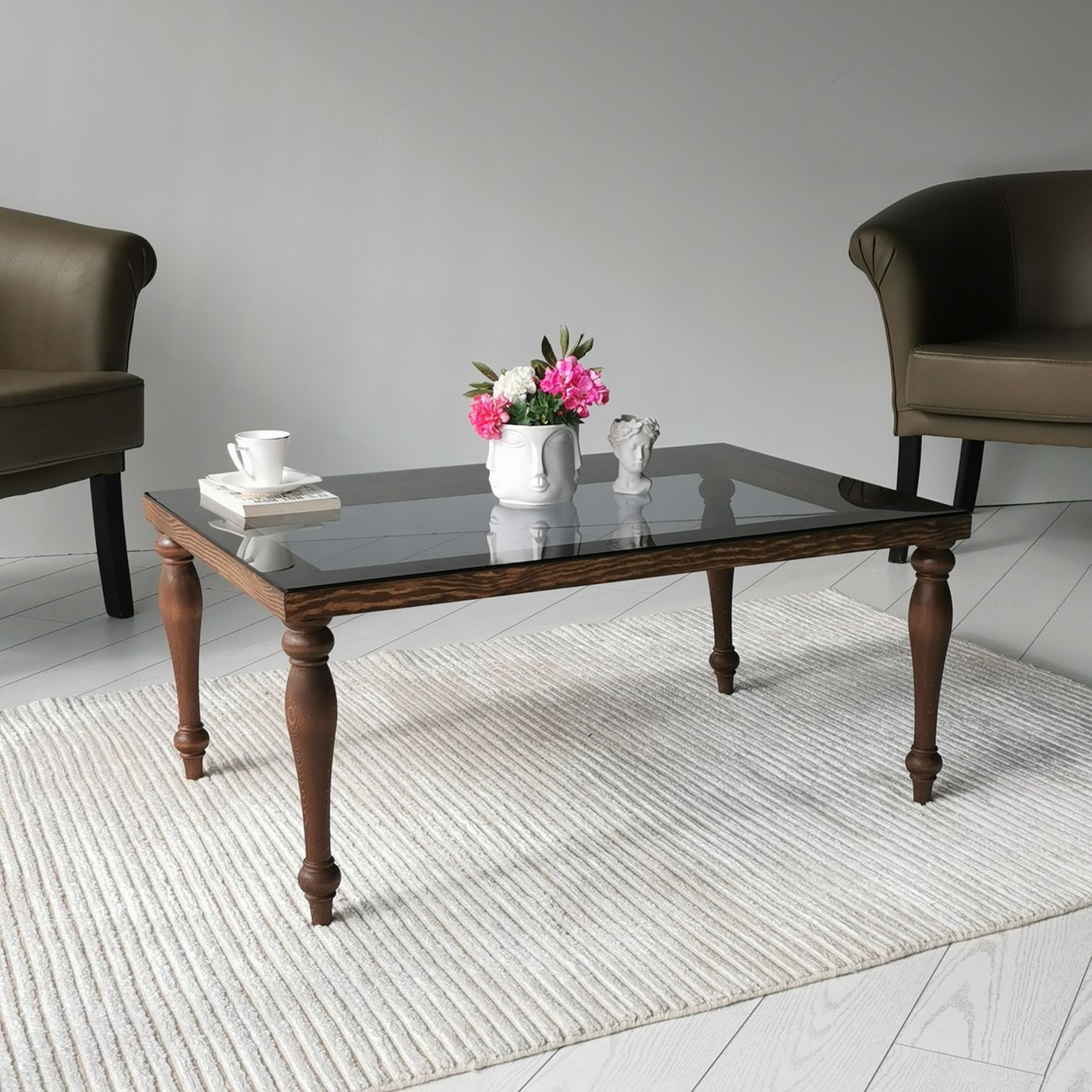 Sohvapöytä Linento Furniture Tango - Walnut ruskea