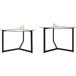 Sohvapöytäsetti Linento Furniture Bellisimo 2-osainen mattamusta