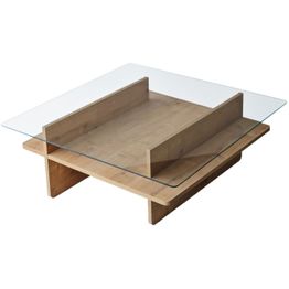 Sohvapöytä Linento Furniture Saga Square 90x35cm lasikansi