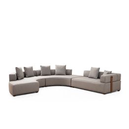 Avokulmasohva Linento Furniture Gondol 4 vasen harmaa