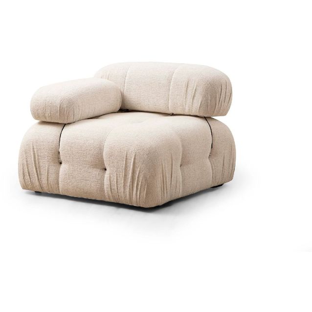 Nojatuoli Linento Furniture Bubble vasenkätinen, kerma