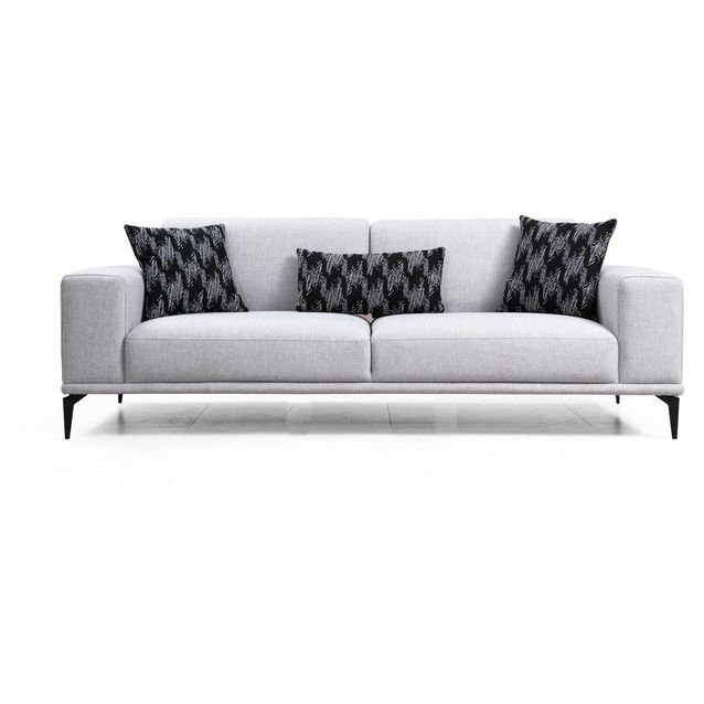 Vuodesohva Linento Furniture Nikea 3-istuttava vaaleanharmaa