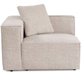 Vasen kulmamoduuli Linento Furniture Lora-moduulisohvaan, mokka