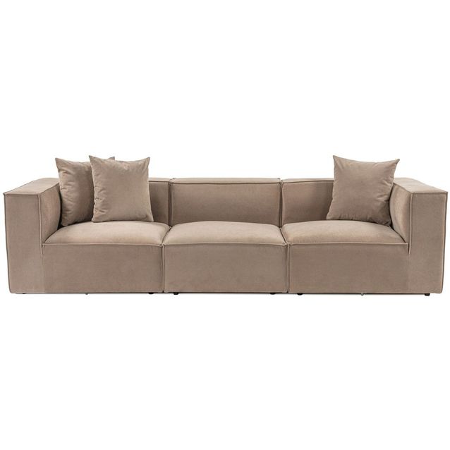 Sohva Linento Furniture Sora, 3-istuttava, cappuccino