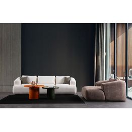 Sohva Linento Furniture Sofia, 2-istuttava, valkoinen