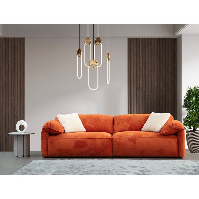 Sohva Linento Furniture Flamingo Lounge, 3-istuttava, oranssi