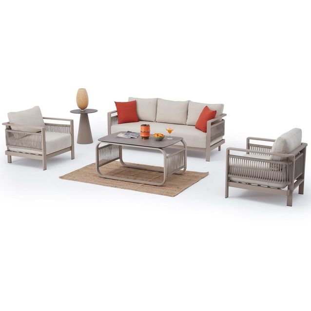 Oleskeluryhmä Linento Garden Venedik, 5-istuttava, beige