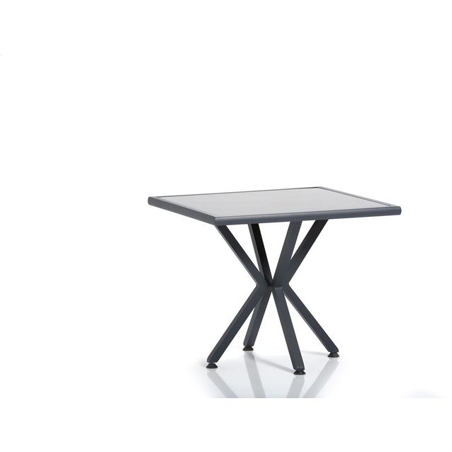 Ruokapöytä Linento Garden Samara 2, 94x94cm, harmaa