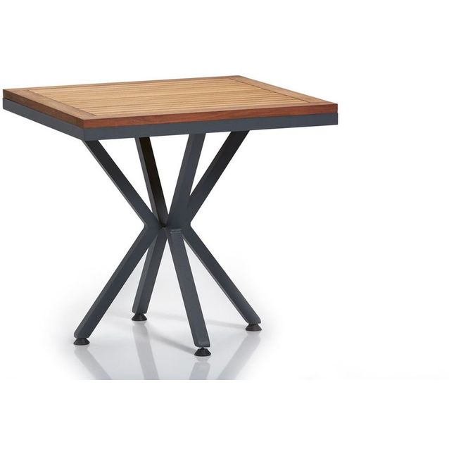 Ruokapöytä Linento Garden Samara 3, 94x94cm, ruskea