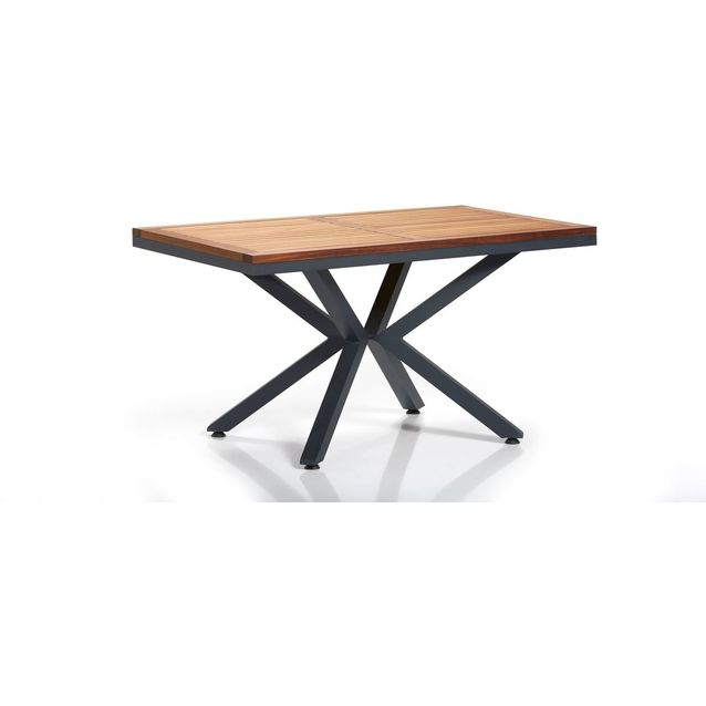 Ruokapöytä Linento Garden Sydney 3, 155x95cm, ruskea