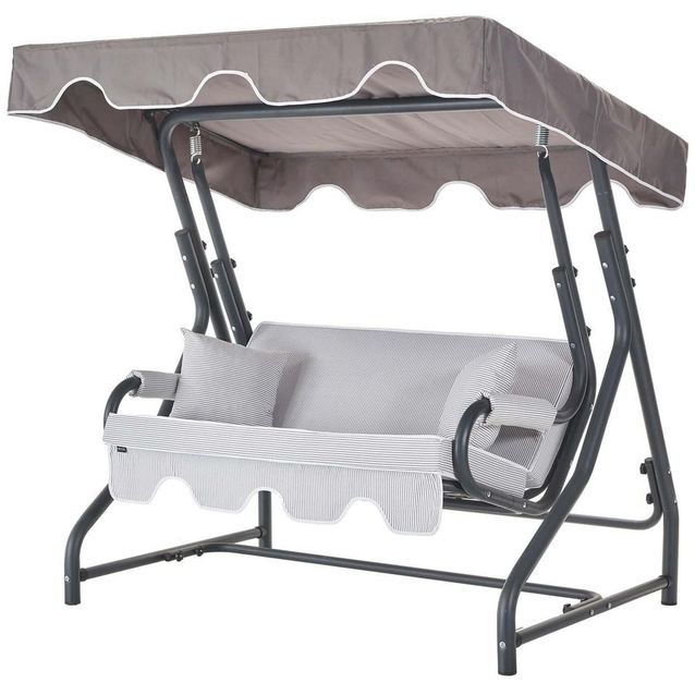 Pihakeinu Linento Garden Morus 1-3, 2-istuttava, pehmusteilla