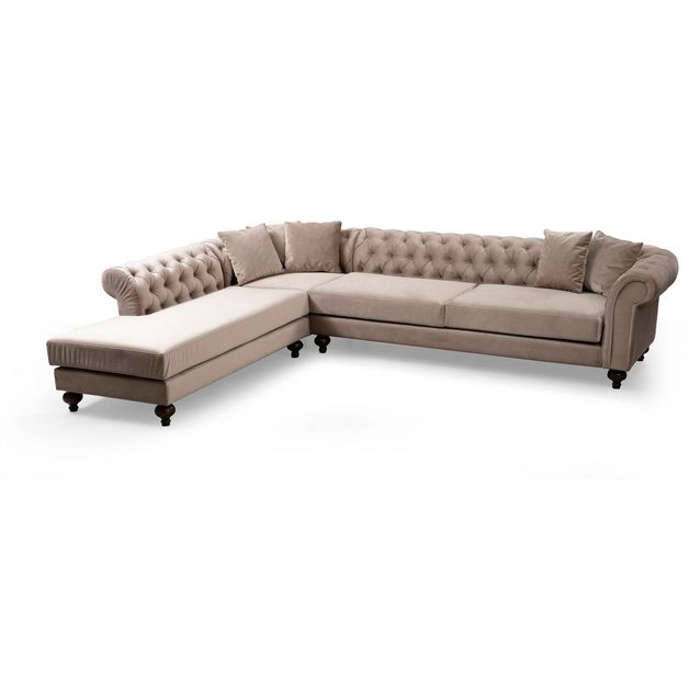 Avokulmasohva Linento Furniture Bogart vasen beige