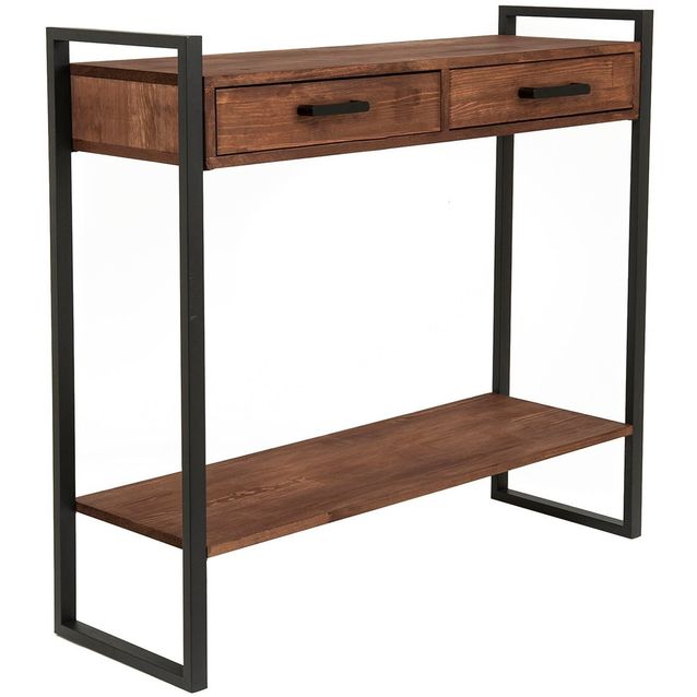 Sivupöytä Linento Furniture Just Home Wooddy 2 ruskea