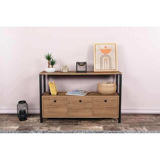 Sivupöytä Linento Furniture Nero V2 ruskea