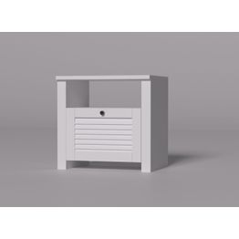 Yöpöytä Linento Furniture Bianca V1 valkoinen