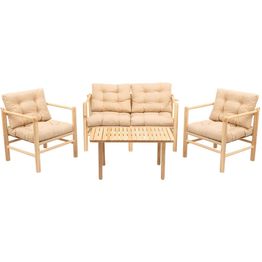 Oleskeluryhmä Linento Garden MY028, 4-istuttava, beige