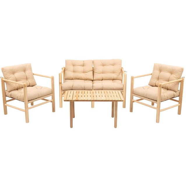 Oleskeluryhmä Linento Garden MY028, 4-istuttava, beige