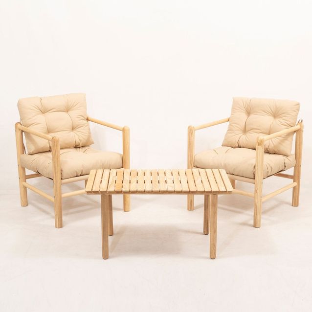 Parvekeryhmä Linento Garden Gloria, pöytä + 2 tuolia