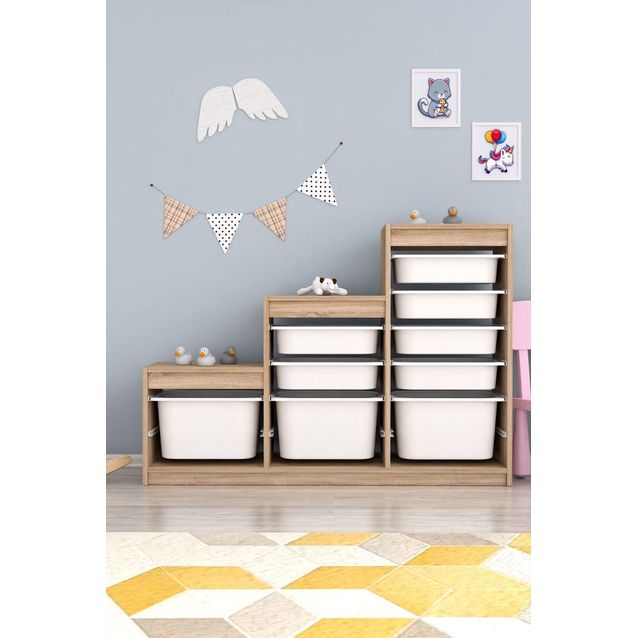 Lastenhuoneen laatikosto Linento Furniture Swiss, leveys 132cm