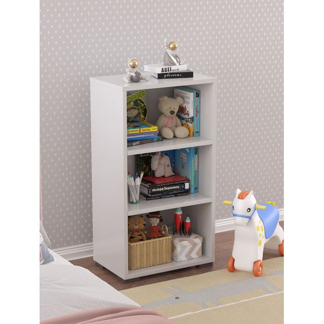 Kirjahylly lastenhuoneeseen Linento Furniture Key, 45.5x84cm, valkoinen