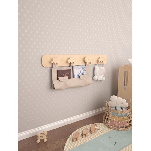 Lasten seinänaulakko Linento Furniture Zena, koivuvaneri