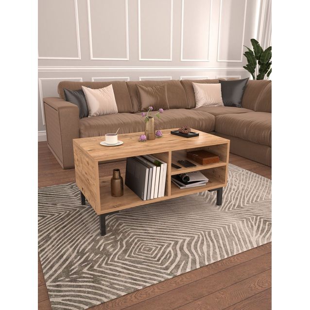 Sohvapöytä Linento Furniture Anya, 90x50cm, ruskea