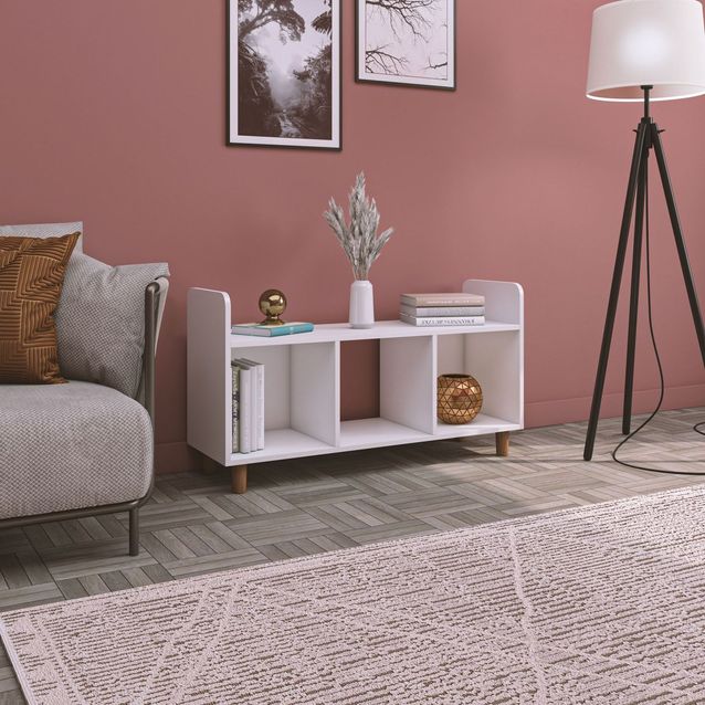 TV-taso Linento Furniture Saka-1, leveys 115.2cm, valkoinen