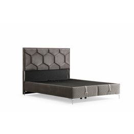 Säilytyssänky + sängynpääty Linento Furniture Carbon, ilman patjaa, harmaa