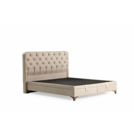 Säilytyssänky + sängynpääty Linento Furniture Relax, ilman patjaa, beige