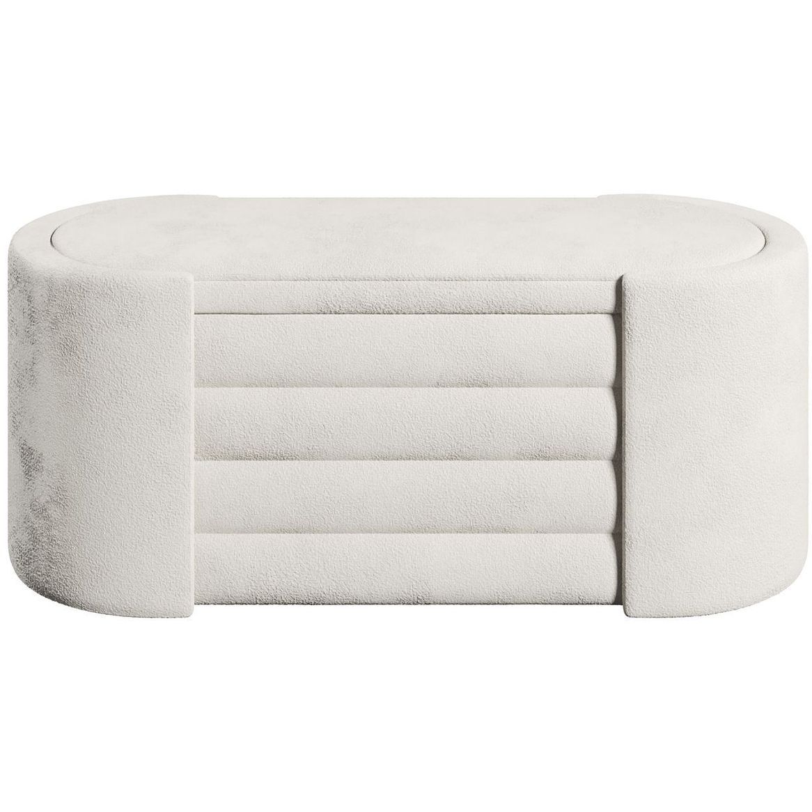 Säilytyspenkki Linento Furniture Rosa, kerma