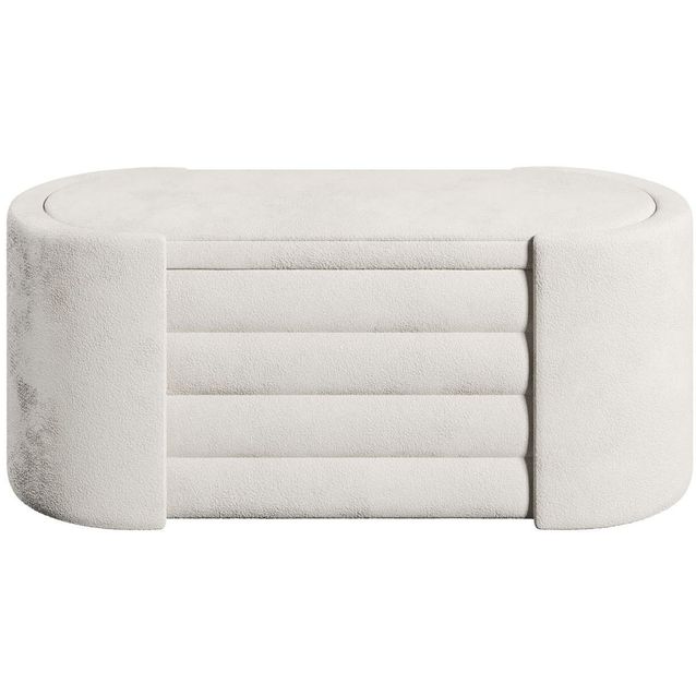 Säilytyspenkki Linento Furniture Rosa, kerma