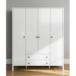 Vaatekaappi Linento Furniture FRN-20013, 160x194.8cm, valkoinen