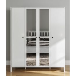 Vaatekaappi Linento Furniture FRN-20018, 180.8x215cm, valkoinen