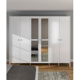 Vaatekaappi Linento Furniture FRN-20020, 261x215cm, valkoinen