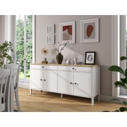 Senkki Linento Furniture FRN-20010, 180x82cm, valkoinen/ruskea