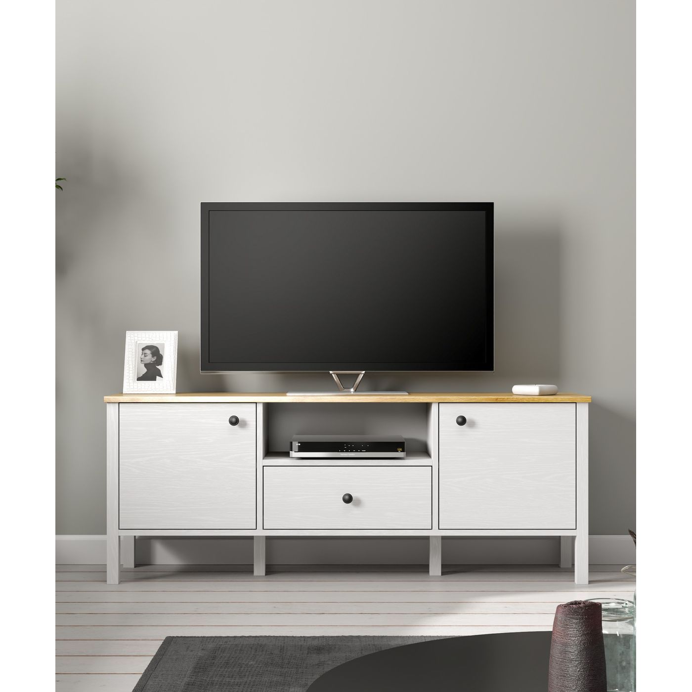 TV-taso Linento Furniture FRN-20057, leveys 150cm, valkoinen