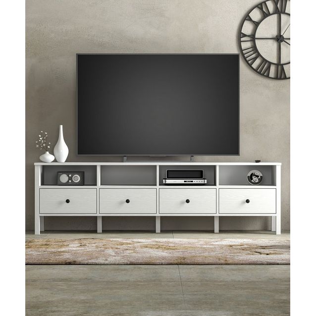TV-taso Linento Furniture FRN-20006, leveys 200cm, valkoinen