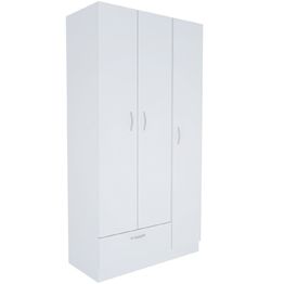 Vaatekaappi Linento Furniture Gabi, 90cm, valkoinen