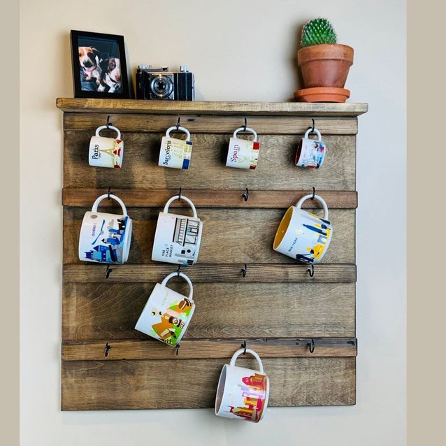 Seinähylly Linento Furniture Raf284, ruskea