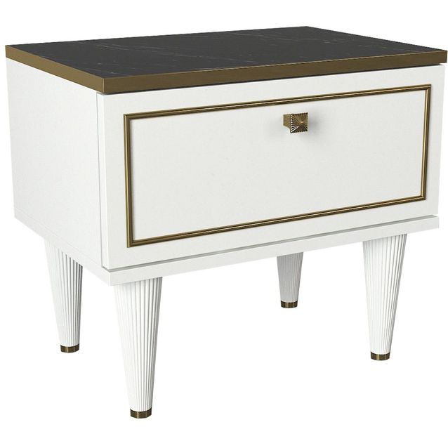 Yöpöytä Linento Furniture Ravenna valkoinen