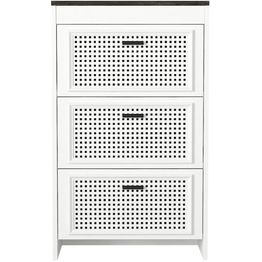 Lipasto Linento Furniture Done valkoinen/tummanruskea