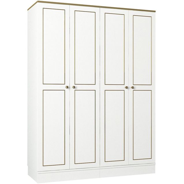 Vaatekaappi Linento Furniture Ravenna 4 valkoinen