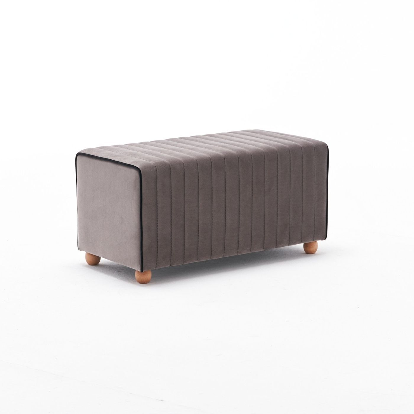 Rahi Linento Furniture Mabel, 80x40cm, harmaanruskea sametti