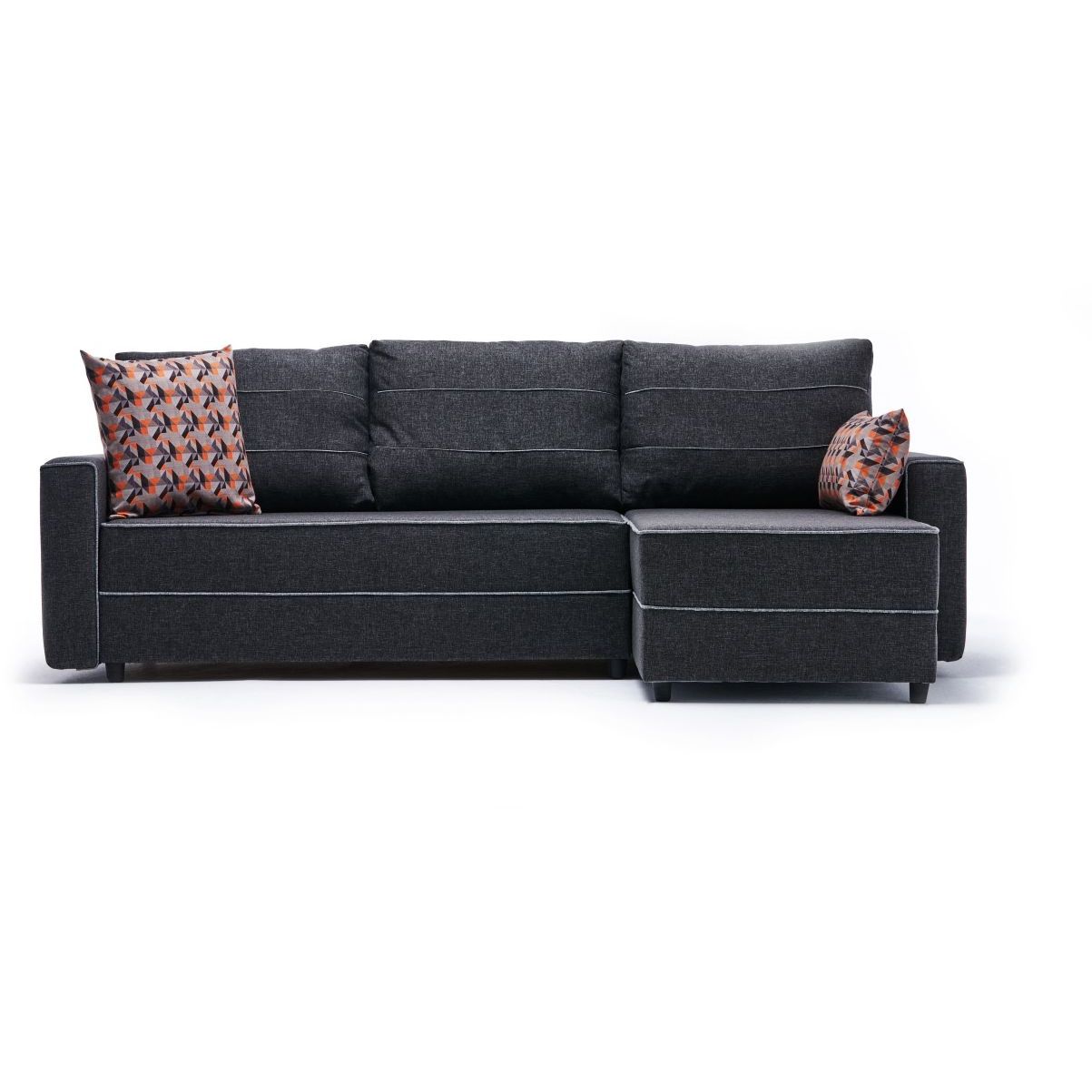 Divaanivuodesohva Linento Furniture Ece, 3-istuttava, antrasiitti