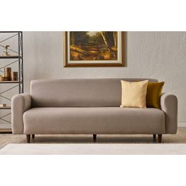 Sohva Linento Furniture Noya Linen, 3-istuttava, leveys 220cm, kerma