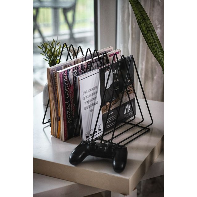 Lehtiteline Linento Furniture Alvin, musta