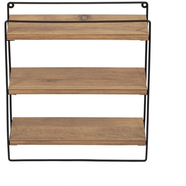 Seinähylly Linento Furniture Eve, leveys 37cm, musta tammi