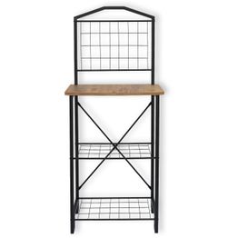 Sivupöytä Linento Furniture Luke mänty/musta